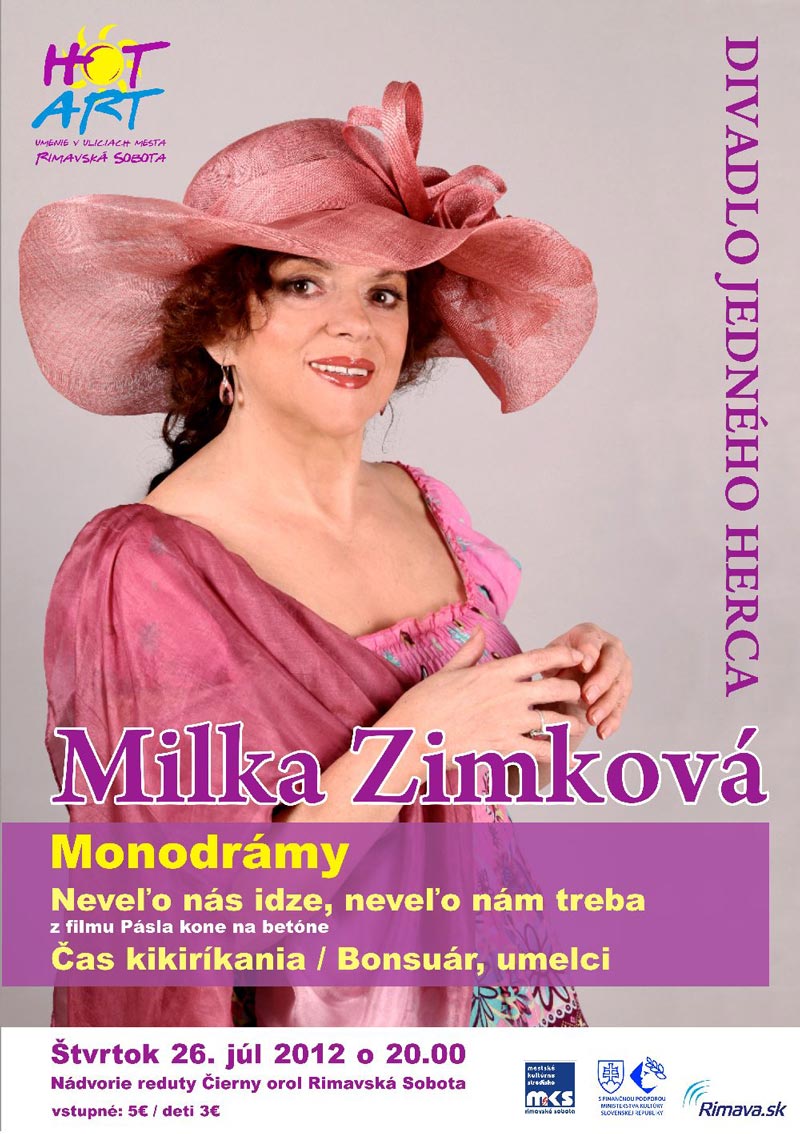 Milka Zimková plagát