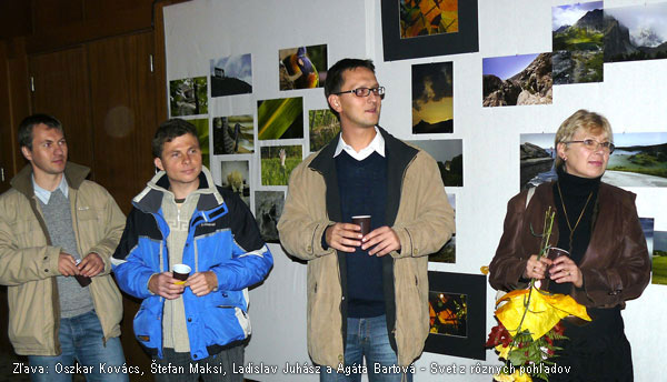 Zľava: Oszkar Kovács, Štefan Maksi, Ladislav Juhász a Agáta Bartová