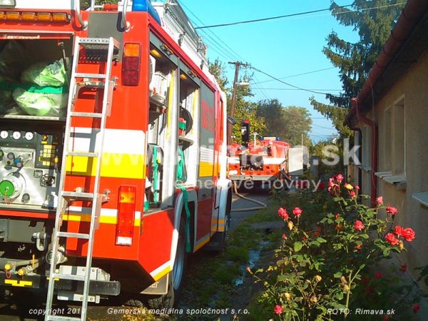 Ranný požiar v Ožďanoch