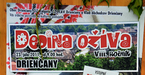 Drienčany - Dedina ožíva