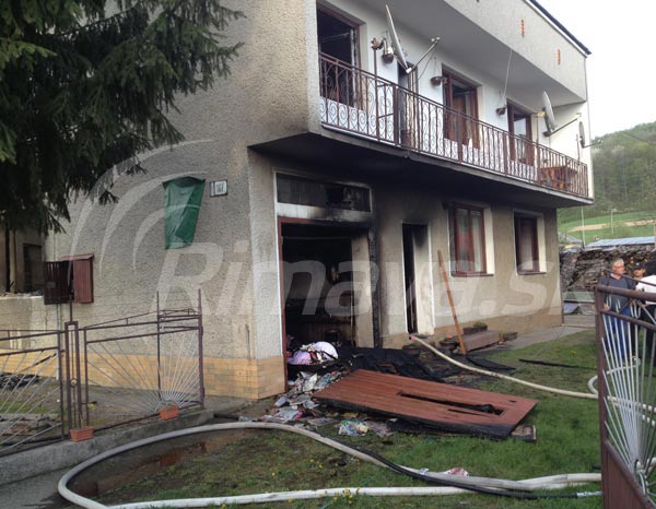 Rimavská Baňa požiar rodinného domu