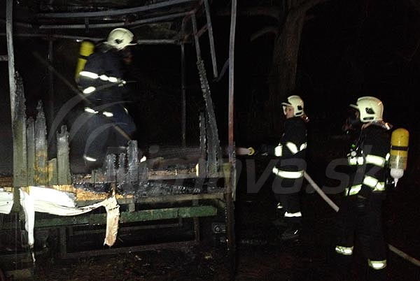 poziar maringotky Kružno