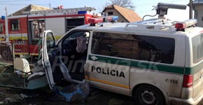 nehoda policie Tomasovce/Rimavska Sobota