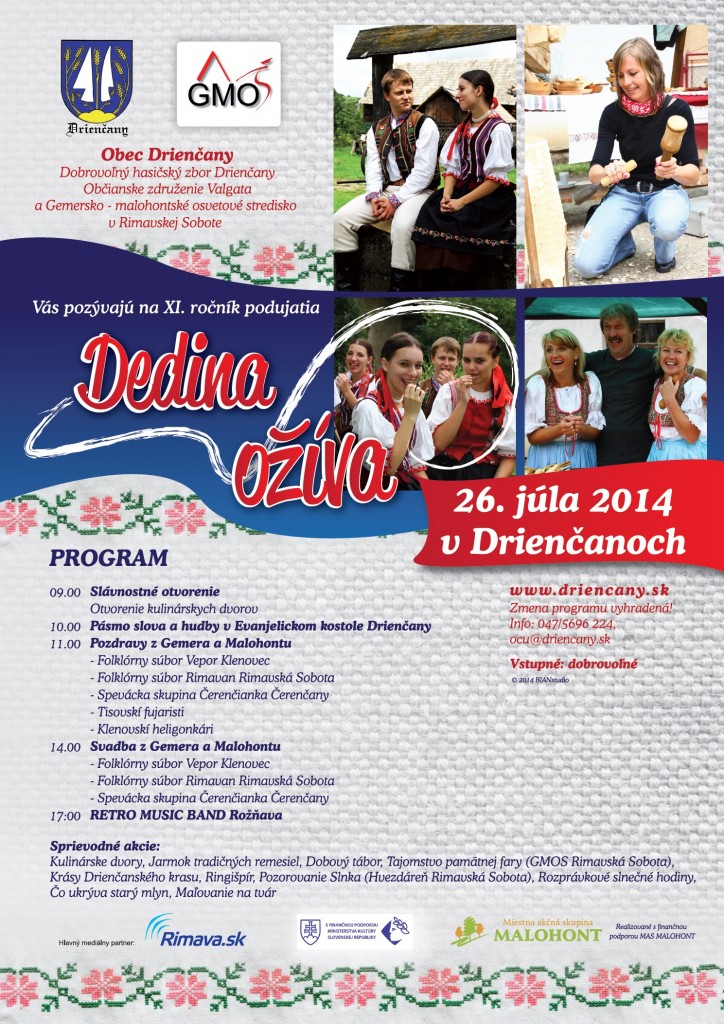Dedina ožíva_program