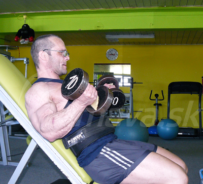 Milan Vanek počas prípravy na šampioát v Hnúšti