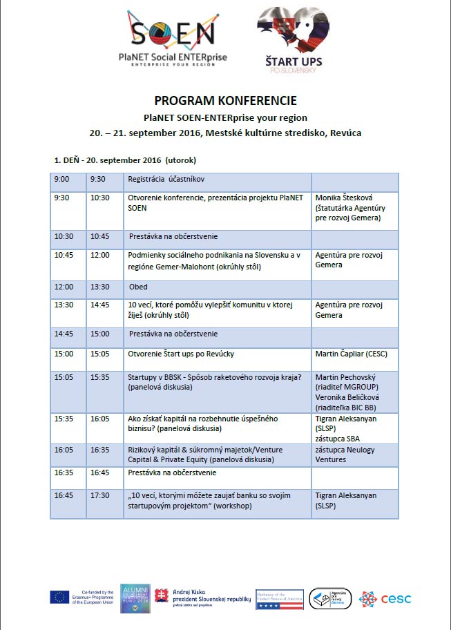 Program konferencie