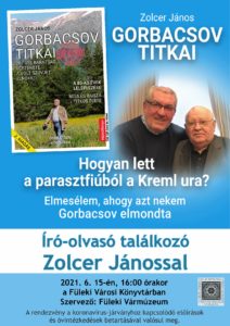 Čitateľská beseda s Jánosom Zolcerom: Ako sa chlapec z roľníckej rodiny stal pánom Kremľa? @ Mestská knižnica vo Fiľakove