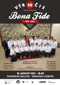 50 rokov Bona fide - galaprogramom @ MsKS a OZ Bona fide