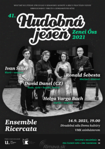 Hudobná jeseň 2021 - Ensemble Ricercata @ MsKS Rimavská Sobota
