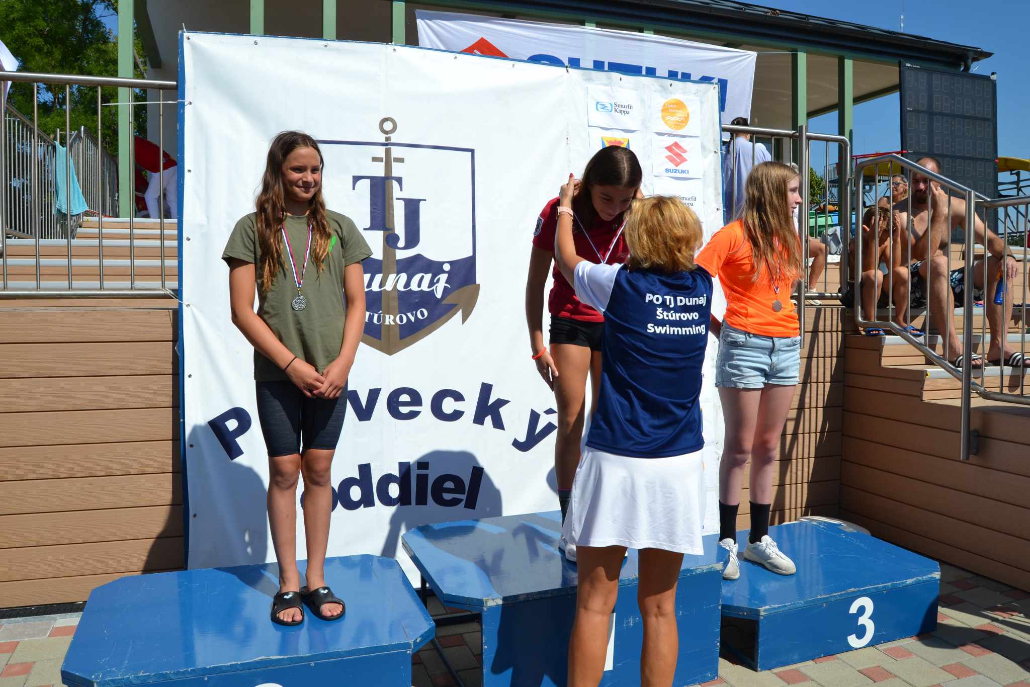 Lors de la compétition internationale, trois nageurs de Rimavská Sobota sont montés sur le podium