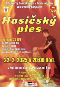 HASIČSKÝ PLES @ Kultúrny dom v Rimavskej Bani, Hlavná ulica