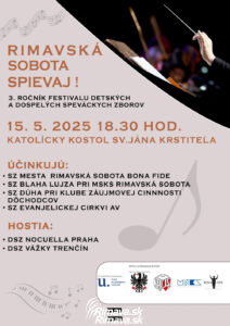 RIMAVSKÁ SOBOTA SPIEVAJ! @ Kino Orbis / Kostol sv. Jána Krstiteľa