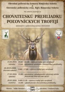 Chovateľská prehliadky poľovníckych trofejí - výstava