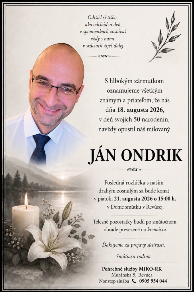 Parte - Ján Ondrik, Revúca