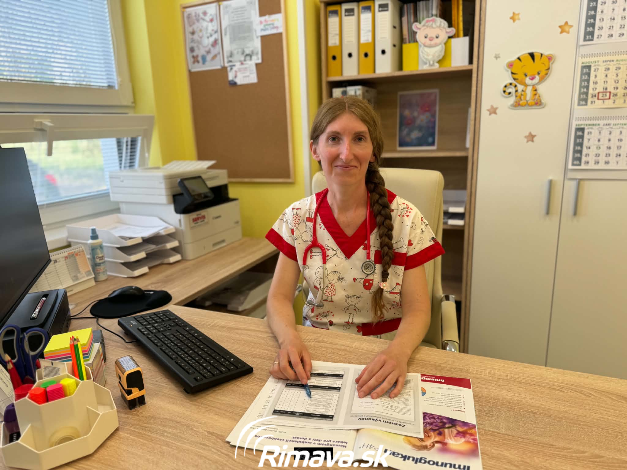 Pediatrička Zuzana Molnárová v novej ambulancii v Rimavskej Sobote