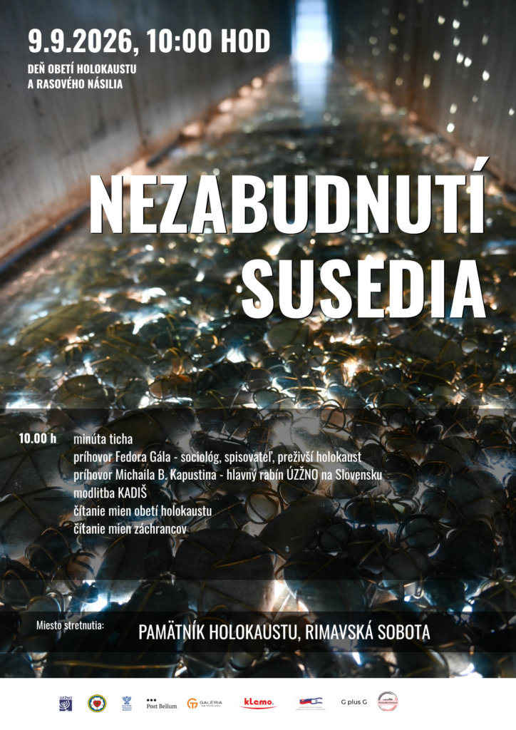 Nezabudnutí susedia Rimavská Sobota plagát