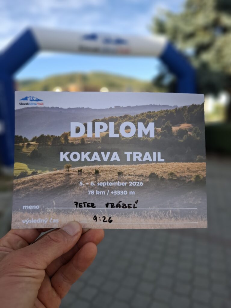 Peter Vrábeľ na Kokava Trail