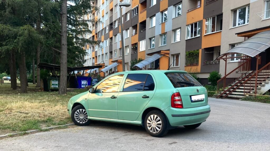 Škoda Fabia v kultovej farba zelená Fantasy z rokov 1999 až 2002.