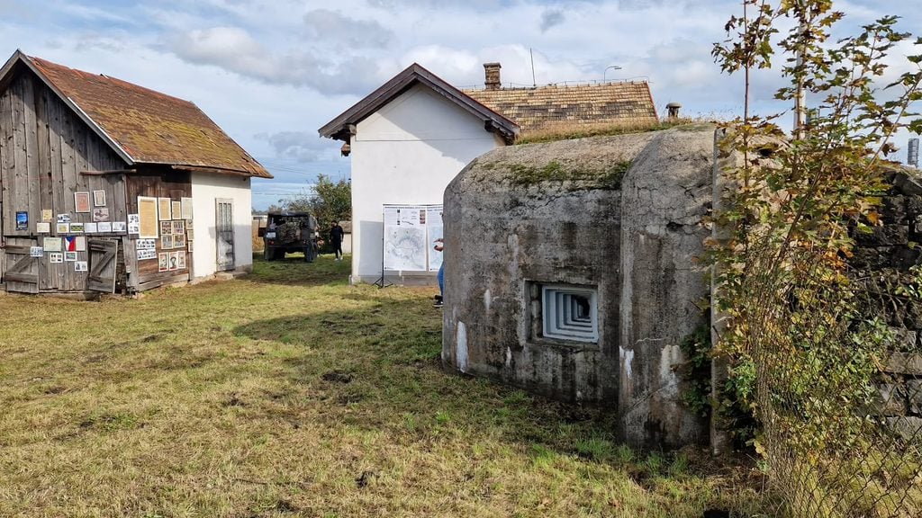 bunker v Jesenskom pohľad na strielnu