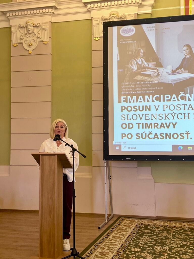 Alexandra Pivková Lučenec konferencia Timrava