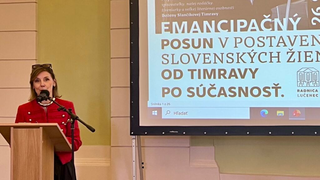 Alena Heribanová na konferencii Živeny v Lučenci