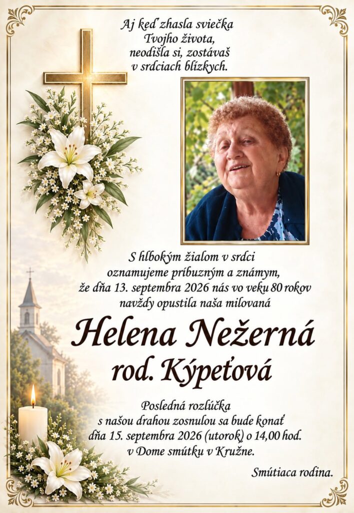 Parte - Helena Nežerná rod. Kýpeťová, Kružno