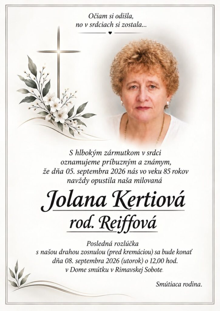 Parte - Jolana Kertiová rod. Reiffová, Rimavská Sobota