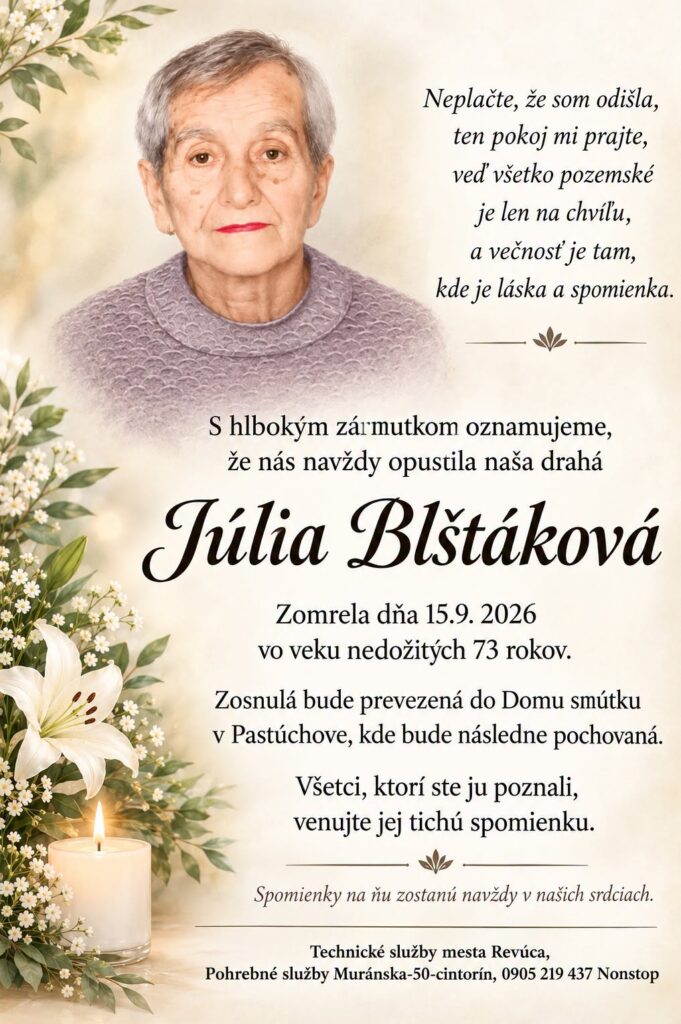 Parte - Júlia Blštáková, Pastúchovo
