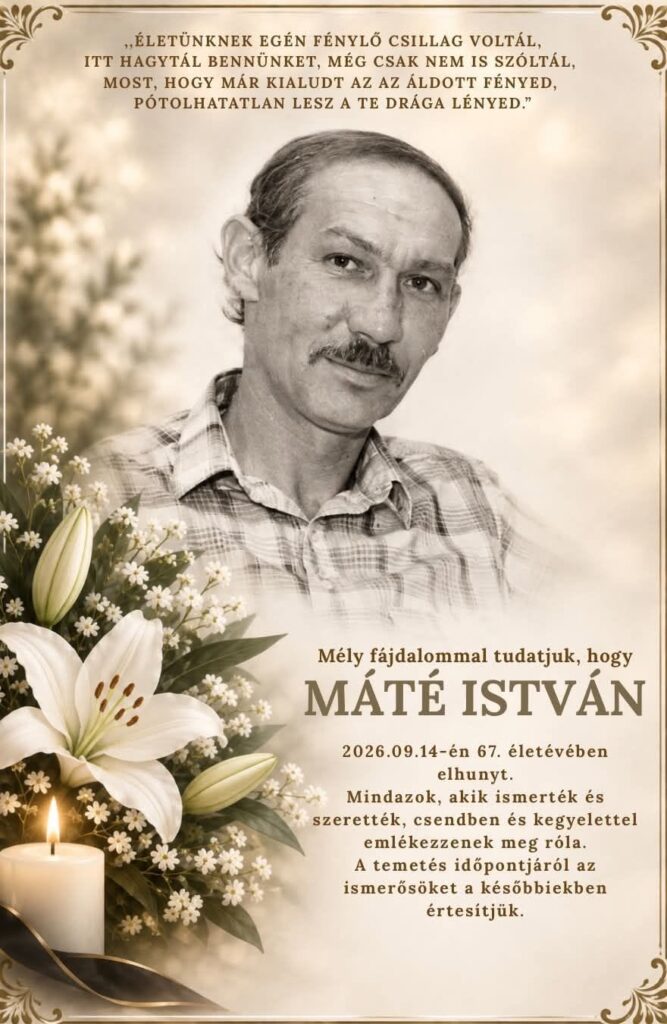Parte - Máté István, Tornaľa