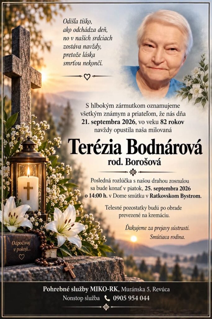 Parte - Terézia Bodnárová rod. Borošová, Ratkovské Bystré