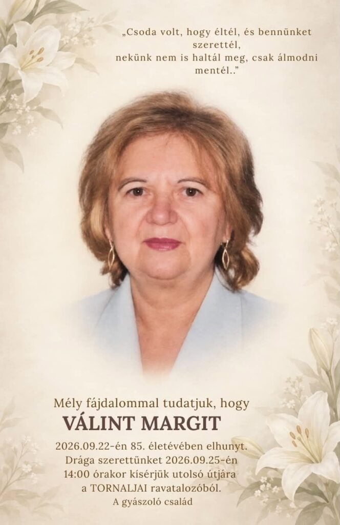 Parte - Válint Margit, Tornaľa