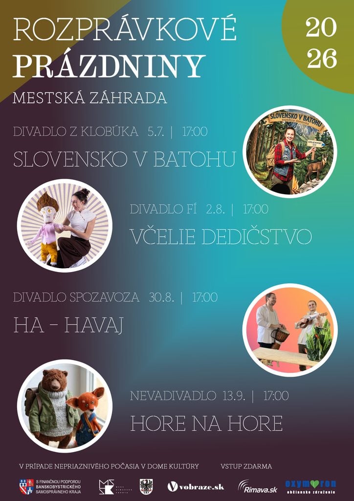 Rozprávkové prázdniny v Rimavskej Sobote - plagát