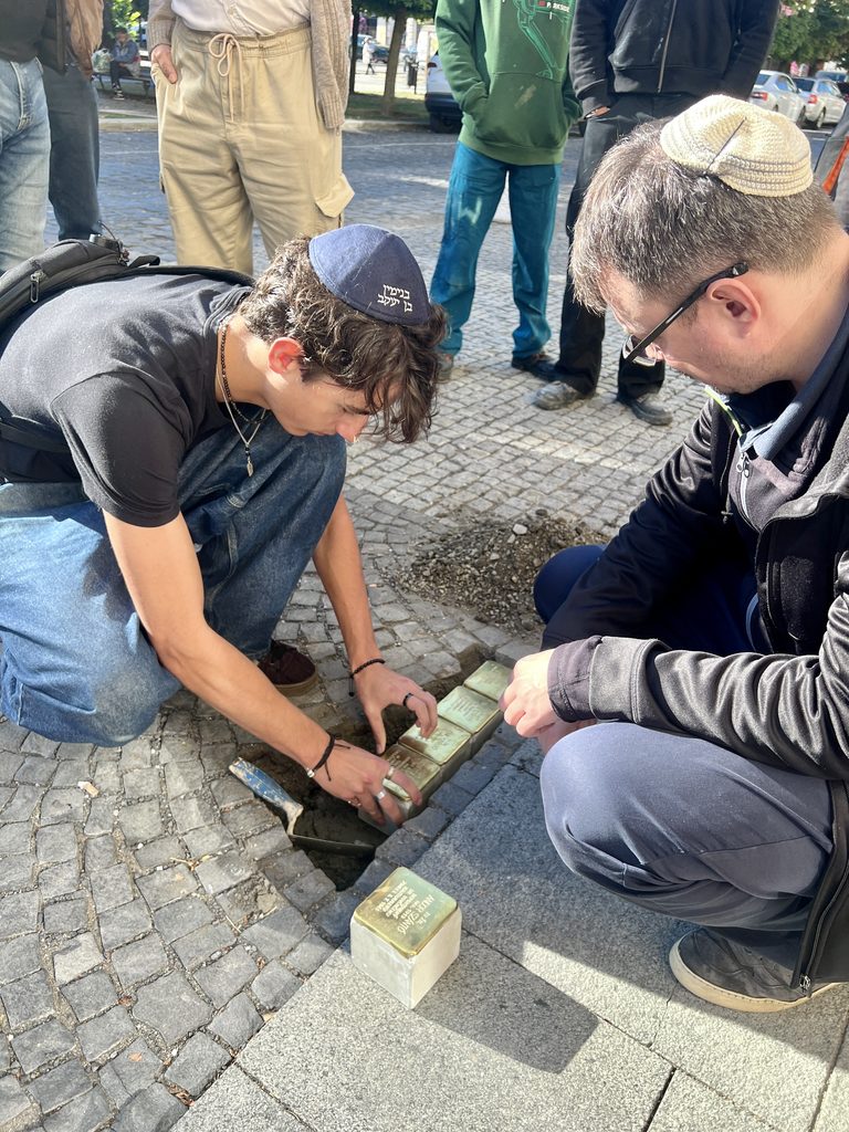 osdzanie stolperstein rimavská sobota Jakub Szántó syn a brat
