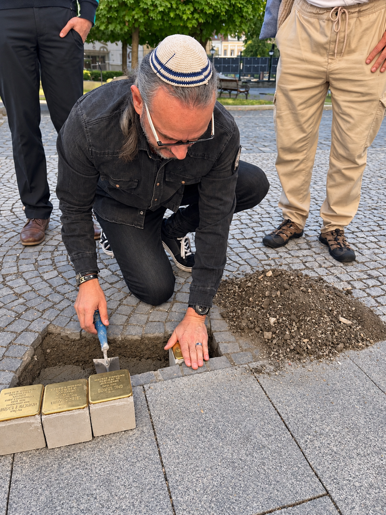 osdzanie stolperstein rimavská sobota Jakub Szántó