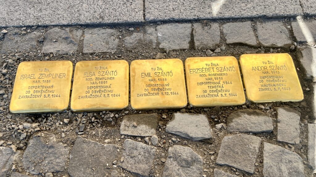 Stolperstein rodina Szántó Rimavská Sobota