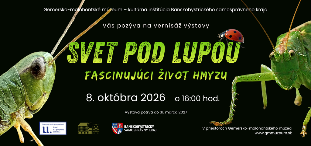 Pozvánka k výstave Svet pod lupou.