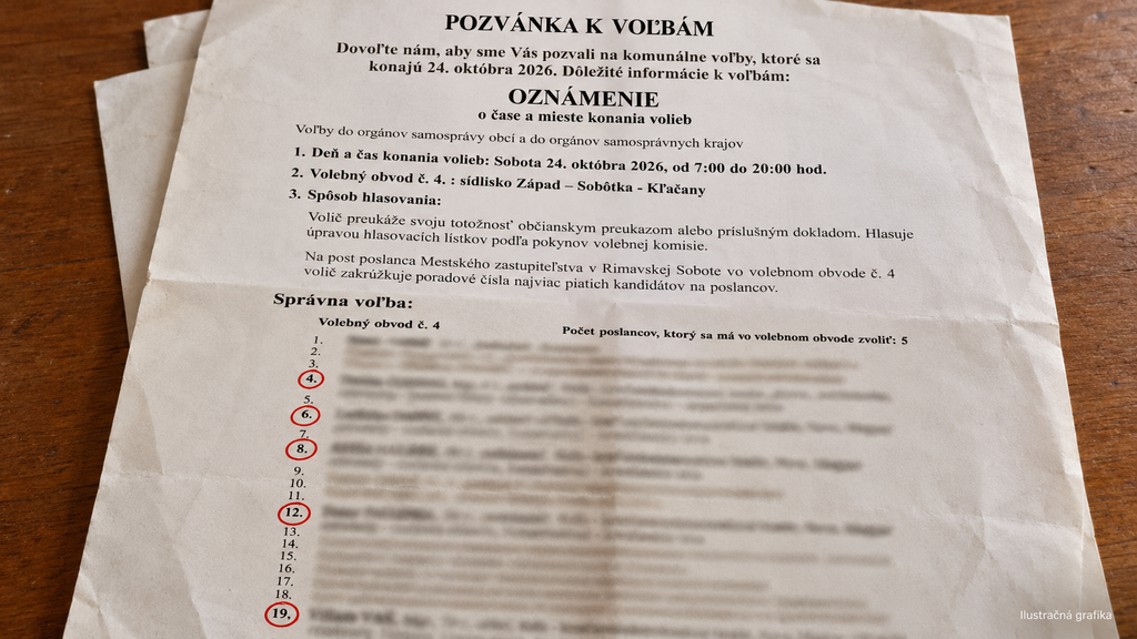 Választási meghívó kopott papíron