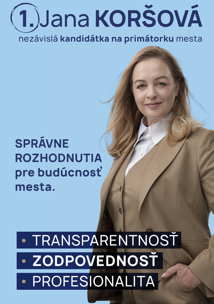 Kandidátka Jana Koršová.