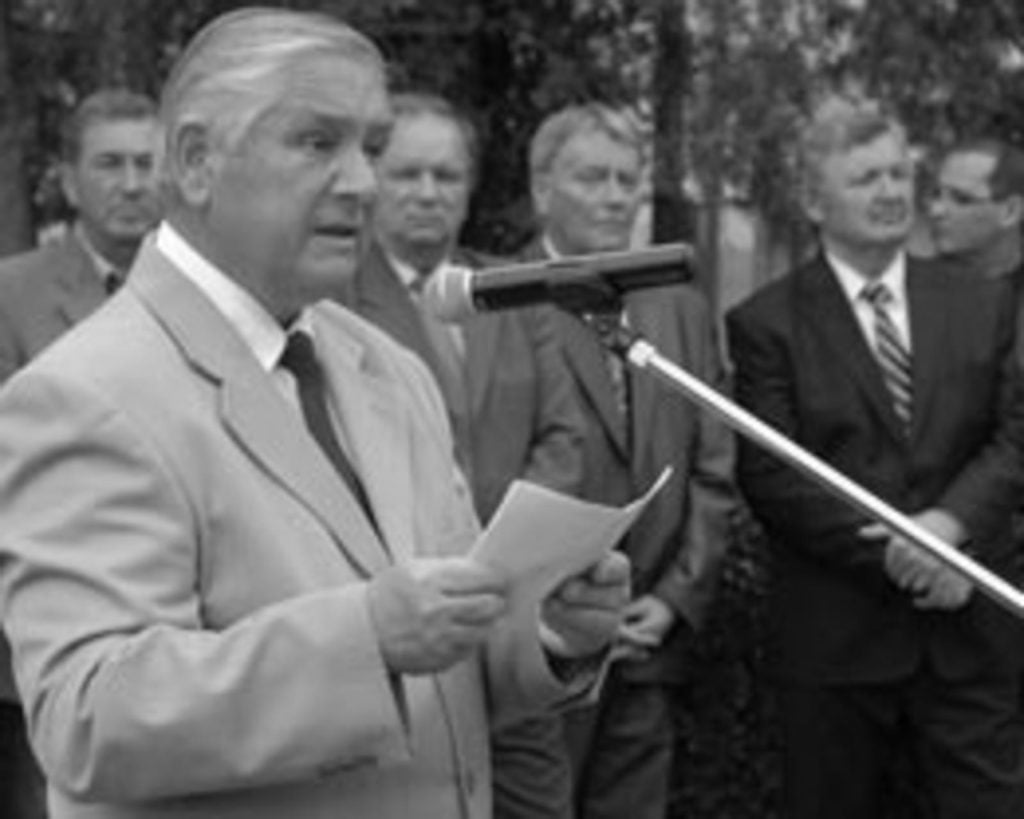 Pavel Brndiar s prejavom na výročí SNP
