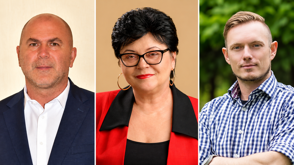 Ján Vengrín, Erika Győrfiová a Roman Lebeda – víťazi komunálnych volieb 2026 v Tisovci, Tornali a Hnúšti.