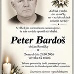 Smútočné oznámenie, Peter Bardoš († 62)