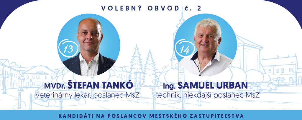 Kandidáti na poslancov do mestského zastupiteľstva
