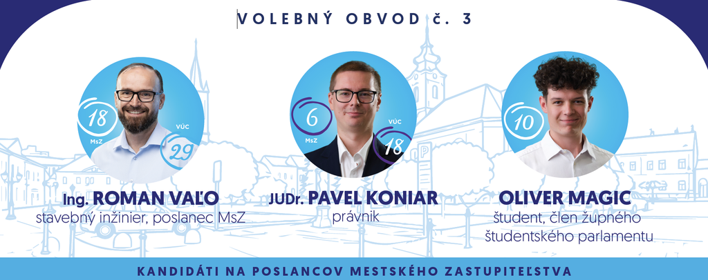 Kandidáti na poslancov do mestského zastupiteľstva
