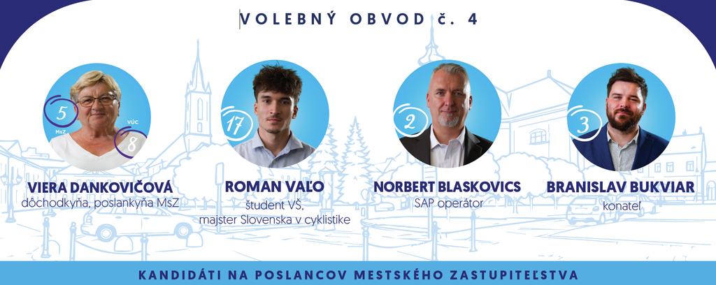 Kandidáti na poslancov do mestského zastupiteľstva