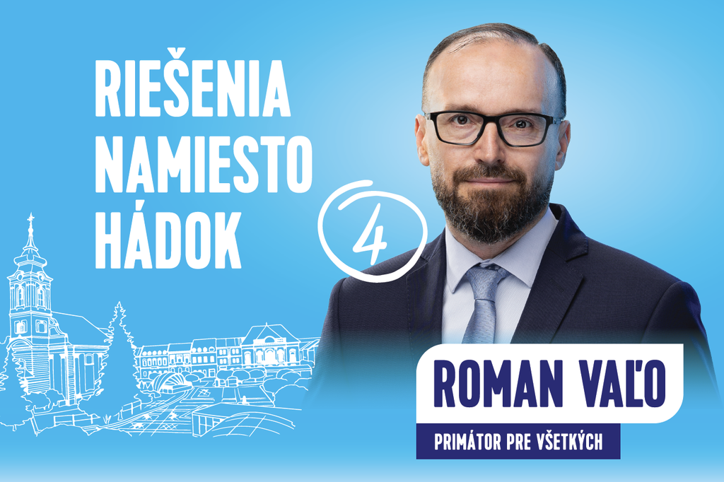 Kandidát na primátora Roman Vaľo.