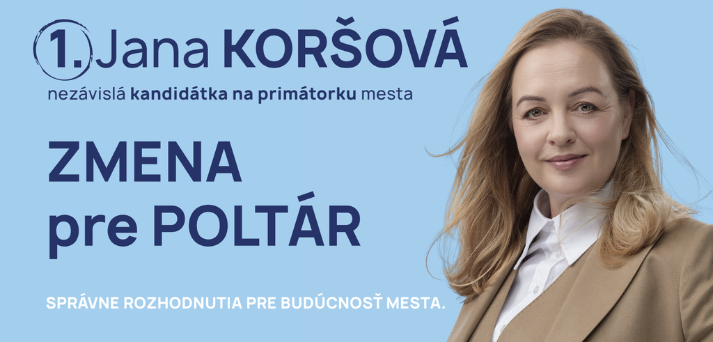 Kandidátka Jana Koršová.