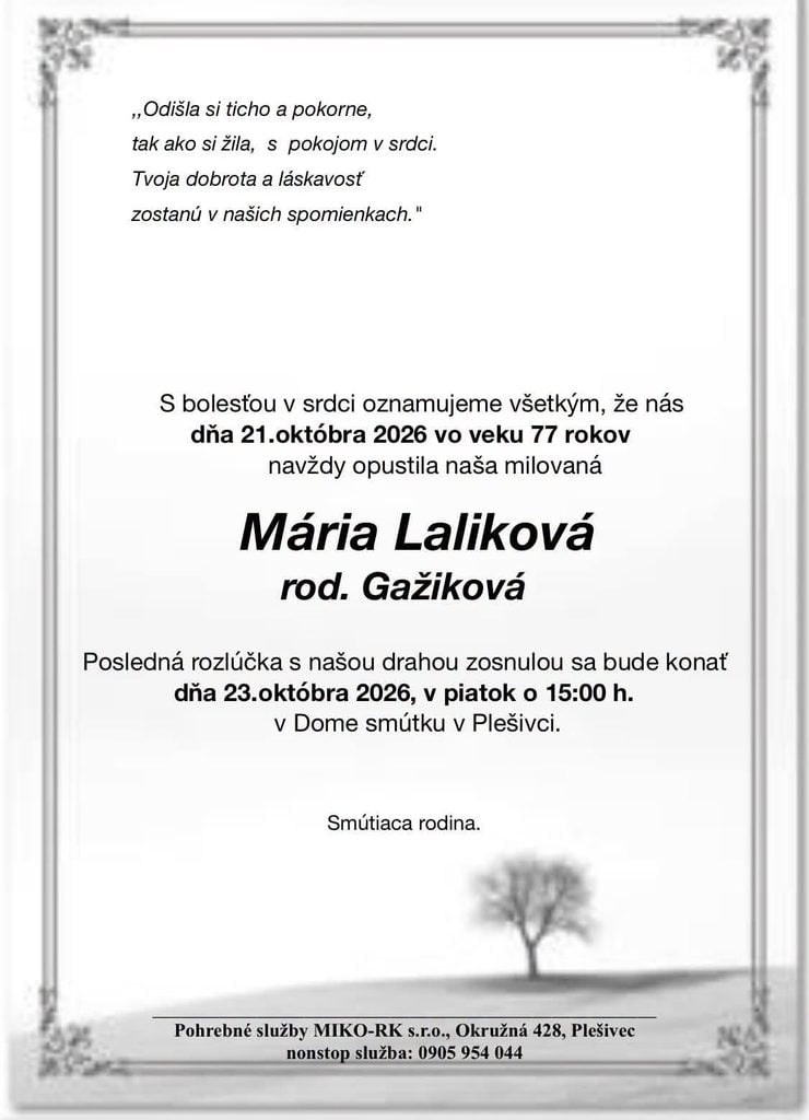 Mária Lalíková 