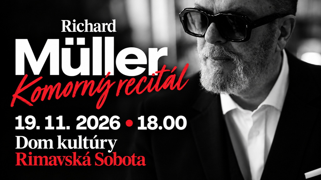 Plagát - pozvánka na kocnert Richarda Mullera.