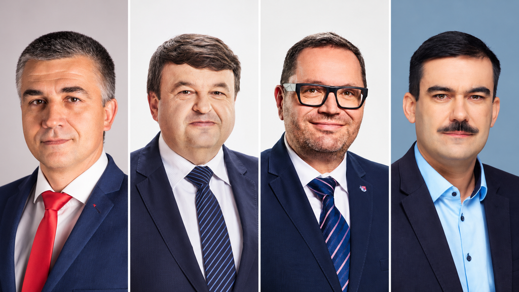 Poslanci do BBSK za okresy RS, RA, PT a LC.
