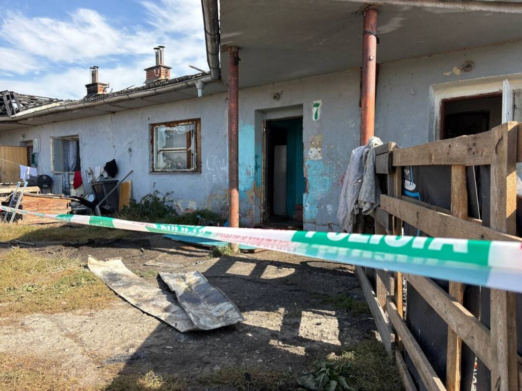 požiar v Lučenci torzo domu po požiari
